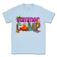 Dusty Blue summer camp Classic Tee - NancyCooperArtShop
