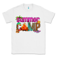 White summer camp Classic Tee - NancyCooperArtShop