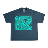 Midnight Navy glitter turquoise Urban Heavy Tee - TumblerDesignByShophia