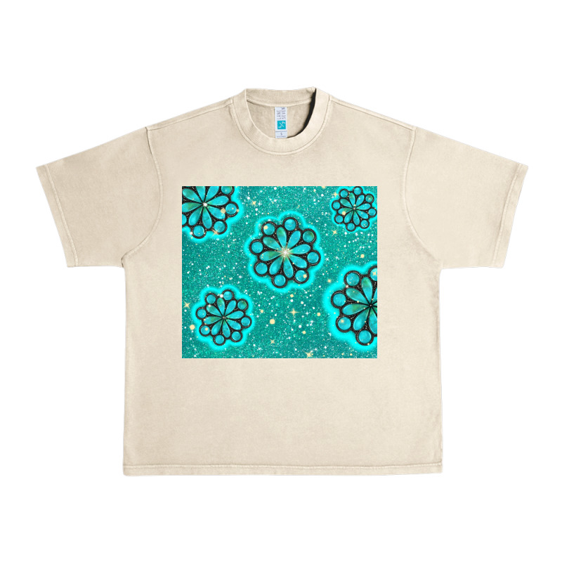 Glitter Turquoise Urban Heavy Tee by TumblerDesignByShophia | Teevron
