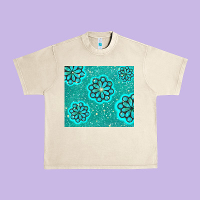 Glitter Turquoise Urban Heavy Tee Designed By Tumblerdesignbyshophia