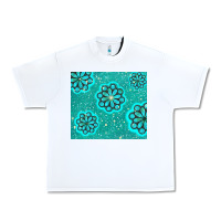 White glitter turquoise Urban Heavy Tee - TumblerDesignByShophia