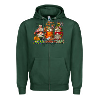 Sports Green Hallothanksmas Gnome Coffee Cups Zipper Hoodie - CowhideDigitalArt