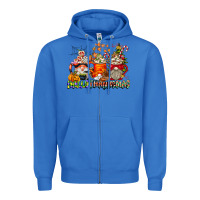 True Royal Hallothanksmas Gnome Coffee Cups Zipper Hoodie - CowhideDigitalArt