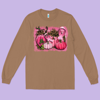 Cancer Pumpkins Long Sleeve Tee Designed By Cowgirlartshop