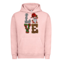 Pigment Salmon love gnomes Urban Hoodie - BarkalooDesign