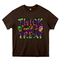 Chocolate Brown thick and a treat Heavy Core Tee - BundleAndBundleShop