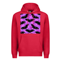 Cardinal halloween bat and stars seamless pattern Premium Hoodie - BundleAndBundleShop