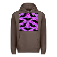 Coffee halloween bat and stars seamless pattern Premium Hoodie - BundleAndBundleShop