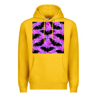 Lemon halloween bat and stars seamless pattern Premium Hoodie - BundleAndBundleShop
