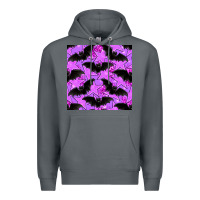 Rock halloween bat and stars seamless pattern Premium Hoodie - BundleAndBundleShop