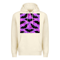Sandshell halloween bat and stars seamless pattern Premium Hoodie - BundleAndBundleShop