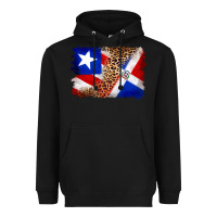 Black puerto rico and dominican republic flag Heavyweight Hoodie - Artiststas