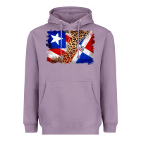 Lavender puerto rico and dominican republic flag Heavyweight Hoodie - Artiststas