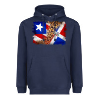 Navy puerto rico and dominican republic flag Heavyweight Hoodie - Artiststas