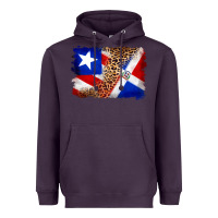 Plum puerto rico and dominican republic flag Heavyweight Hoodie - Artiststas