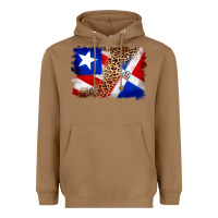 Toasted Coconut puerto rico and dominican republic flag Heavyweight Hoodie - Artiststas