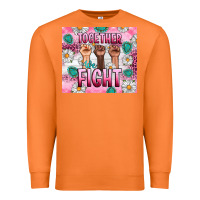 Carrot Breast Cancer Together Fight Premium Sweatshirt - Artiststas