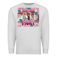 Dove Grey Breast Cancer Together Fight Premium Sweatshirt - Artiststas