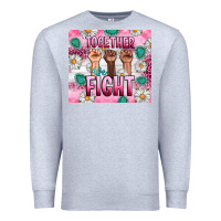 Breast Cancer Together Fight Premium Sweatshirt | Teevron