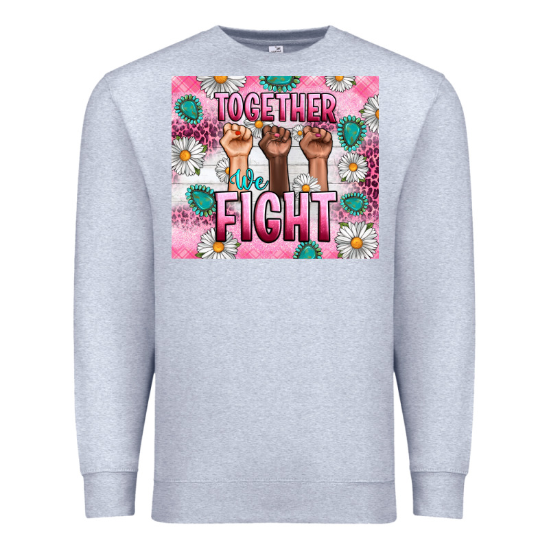 Breast Cancer Together Fight Premium Sweatshirt by Artiststas | Teevron