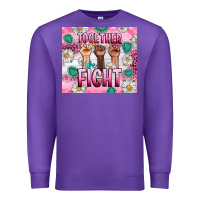 Purple Breast Cancer Together Fight Premium Sweatshirt - Artiststas