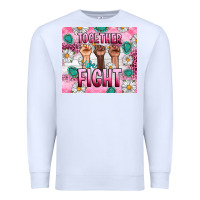 White Breast Cancer Together Fight Premium Sweatshirt - Artiststas