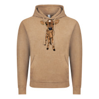 Vintage Coffee Baby cow Vintage Hoodie - HowdyJamesFarm
