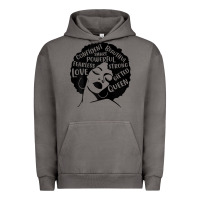 Pigment Tornado Womens Strong Black Woman Afro Message Urban Hoodie - lanVoArt