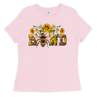 Bubblegum Pink bee kind Ladies Tee - Artiststas