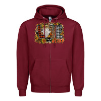 Burgundy Love Fall Zipper Hoodie - CowhideDigitalArt
