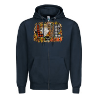 Navy Love Fall Zipper Hoodie - CowhideDigitalArt