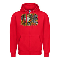 Red Love Fall Zipper Hoodie - CowhideDigitalArt