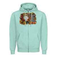 Seafoam Love Fall Zipper Hoodie - CowhideDigitalArt