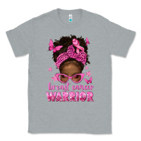 Afro Messy Bun Breast Cancer Warrior Classic Tee | Teevron