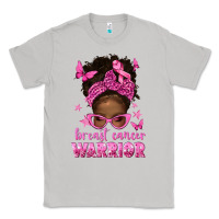 Moon Dust afro messy bun breast cancer warrior Classic Tee - texasbilliewilder