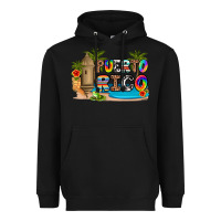 Black puerto rico Heavyweight Hoodie - Artiststas