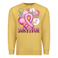 Antique Gold Balloons cancer ribbon survivor Premium Sweatshirt - Artiststas