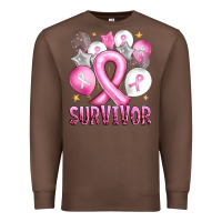 Chestnut Balloons cancer ribbon survivor Premium Sweatshirt - Artiststas