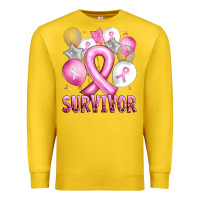 Lemon Balloons cancer ribbon survivor Premium Sweatshirt - Artiststas