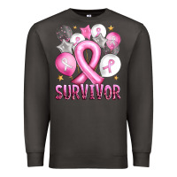 Smoke Balloons cancer ribbon survivor Premium Sweatshirt - Artiststas