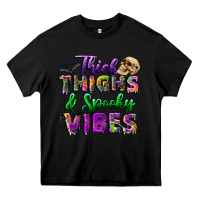 Black thick thighs and spooky vibes Heavy Core Tee - BundleAndBundleShop