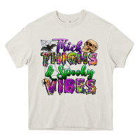 Thick Thighs And Spooky Vibes Heavy Core Tee | Teevron