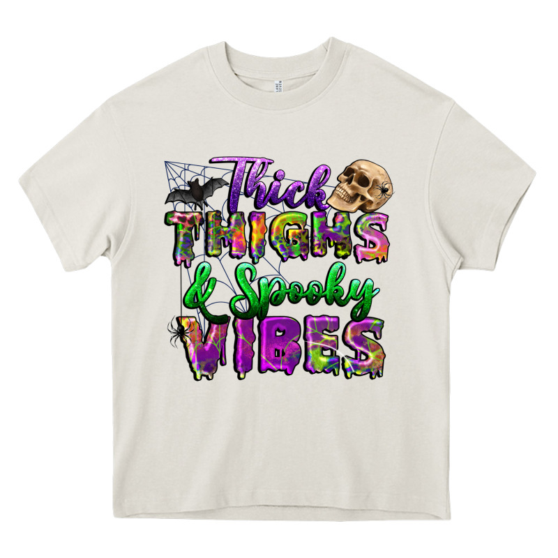Thick Thighs And Spooky Vibes Heavy Core Tee by BundleAndBundleShop | Teevron