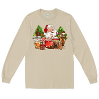 Mushroom christmas santa coffee cups Long Sleeve Tee - CowGirlArtShop