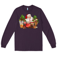 Plum christmas santa coffee cups Long Sleeve Tee - CowGirlArtShop