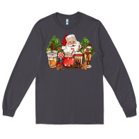 Smoke christmas santa coffee cups Long Sleeve Tee - CowGirlArtShop