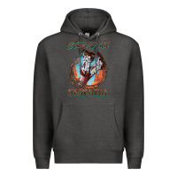 Charcoal Heather Stay Wild Cowgirl Premium Hoodie - FaDigitalArtStudio