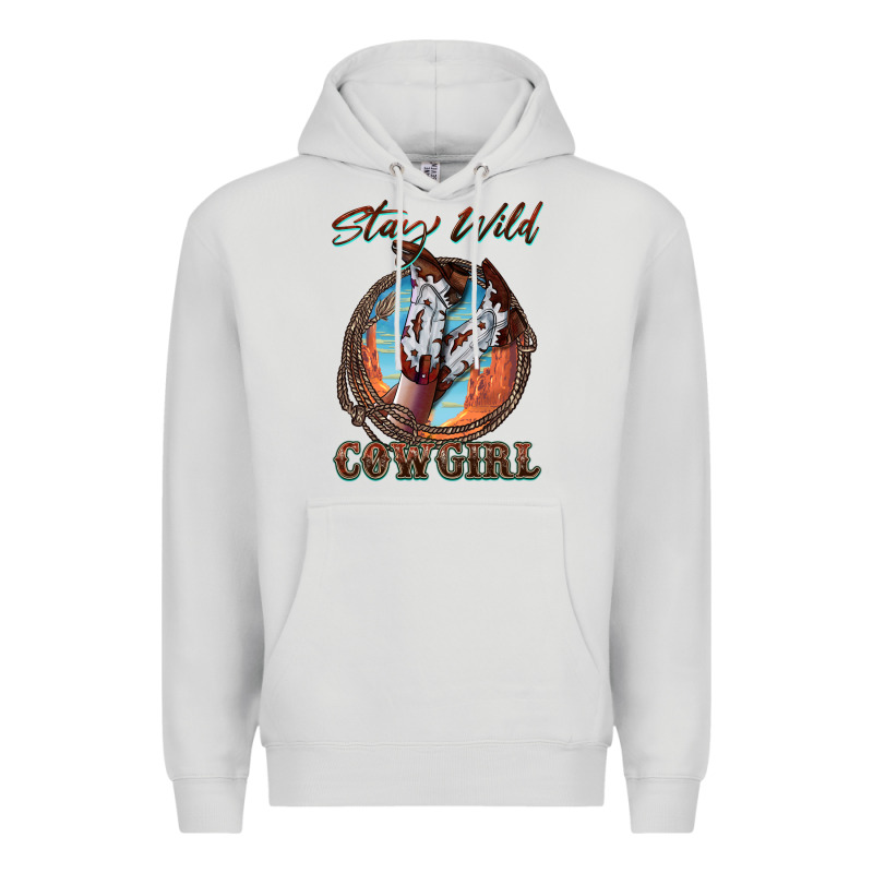 Stay Wild Cowgirl Premium Hoodie by FaDigitalArtStudio | Teevron