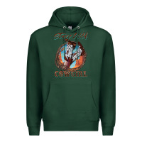 Sports Green Stay Wild Cowgirl Premium Hoodie - FaDigitalArtStudio